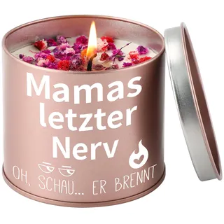 PRSTENLY Geschenke für Mama, 9OZ Stumpenkerzen Mit Spruch für Den Beste Mama, Weihnachtsgeschenke Geburtstagsgeschenk für Mama Frauen, Geschenk Mutter Frau zum Weihnachten Muttertag Geburtstag