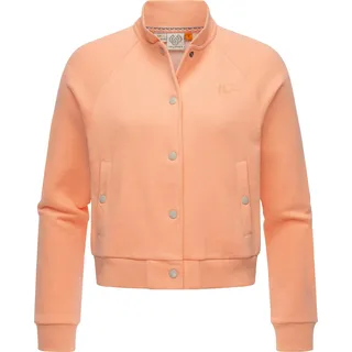 Bomberjacke RAGWEAR "Collegejacke Simonette", Damen, Gr. 3XL, orange (peach), Obermaterial: 70% Baumwolle CO. 30% Polyester PES., Jacken Bomberjacke