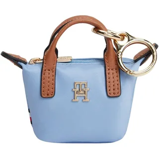 Tommy Hilfiger Damen Schlüsselanhänger Charms Popette Nano in Tote-Bag-Form, Blau (Well Water), Einheitsgröße