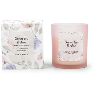 Duftkerzen Laura Ashley , Pink , Naturmaterialen, Glas, Textil , 10 cm , Dekoration, Kerzen & Kerzenhalter, Duftkerzen