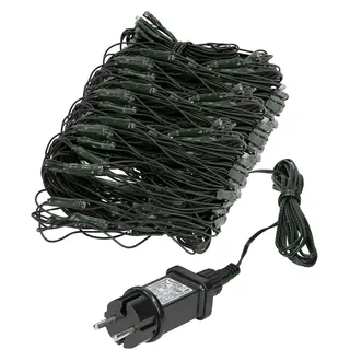 ECD Germany LED Lichternetz Lichterkette Weihnachtsbeleuchtung Lichterkettenvorhang