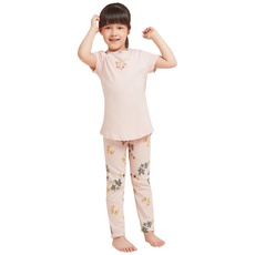 Petit Bateau Mädchen A05SG Pyjamaset, Saline/Multico, 3 ans