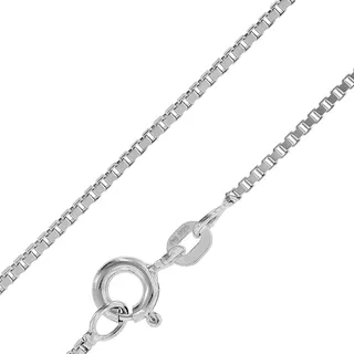 trendor Feine Veneziakette 925 Sterlingsilber 0,9 mm 38-60 cm zauberhafter Silberschmuck für Damen und Herren, zeitlose Halskette, 60569-45 45 cm