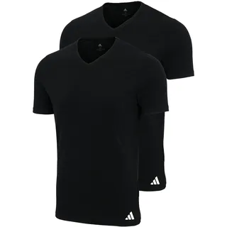 adidas V-Neck Shirt schwarz M