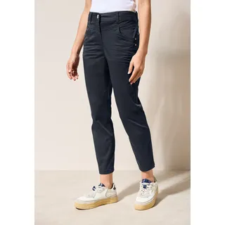 Cecil CECIL, Damen, Gr. 28, Länge 26, blau (universal blau), Web, 97% Baumwolle, 3% Elasthan, unifarben, slim fit normal, Hosen Stoffhose, 4-Pocket Style