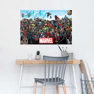 Poster REINDERS "Marvel Universe", bunt (farbe bild(er): mehrfarbig), B:91,5cm H:61cm, Papier, Bilder, Poster