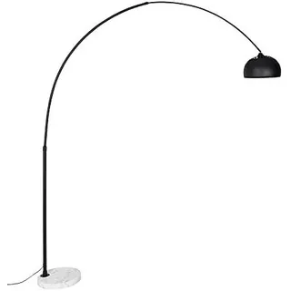 '- Moderne Schwarz-Weiß-verstellbare Bogenleuchte I Bogenlampe I Lampe I Leuchte - XXL I Wohnzimmer I Schlafzimmer - Stahl Länglich - LED geeignet E27 - Schwarz