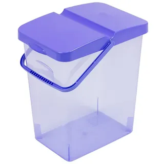 10 L Behälter Waschpulver Futterbehalter Unibox mit Deckel blau Aufbewahrungsbox Bad Küche