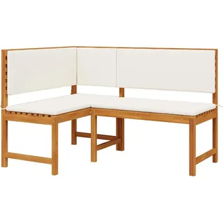 vidaXL Gartenstuhl mit Kissen Braun 140 x 100 x 91cm Massivholz Akazie - Braun