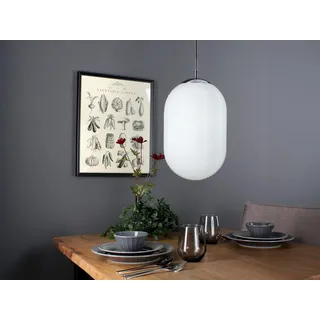 Pendelleuchte GREENWICH Milchglas Weiß Ø23cm