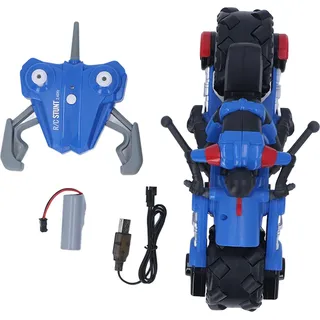 1/10 RC Motorrad Spielzeug Fernbedienung Drift Stunt -Motorrad für über 6 Jahre alte Kinder blau