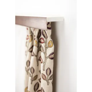 GARESA Gardinenschiene »Kunststoffschiene mit Blende« 2 läufig-läufig Wunschmaßlänge Deckenmontage, verlängerbar, einfache Montage, schlicht, braun