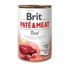 6x400g Vită Paté & Meat Brit Hrană umedă câini