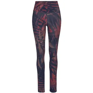 LASCANA ACTIVE Leggings Damen gemustert-braun-beige-grau Gr.XS (32/34)
