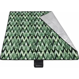 RealG RC-K-1748 Isolierte Picknick- und Stranddecke, 200 x 200 cm, grün