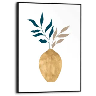 Poster REINDERS "Abstraktes Gold", gold (farbe bild(er): goldfarben), B:30cm H:40cm T:1,6cm, MDF, Bilder, Poster