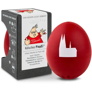 Kölsches PiepEi - Singende Eieruhr zum Mitkochen - Eierkocher für 3 Härtegrade - Spielt Höhner & Brings - Lustiges Kochei - Musik Eggtimer - Brainstream