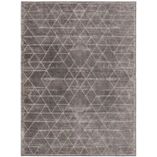 Kunstloft Teppich Daisy Grau 100x150 cm , Textil , Grafikmuster , Rechteckig , 100x1 cm , Gots , wasserabweisend , Teppiche und Böden, Teppiche