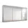 Schwebetürenschrank OTELI 360 x 210 x 62 cm Grau