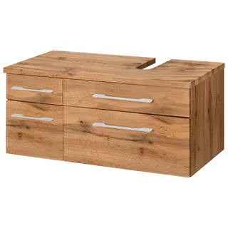 WELLTIME Waschbeckenunterschrank »Davos«, Breite 90 cm braun