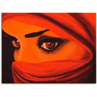 Artland Wandbild »Tuareg-Die von Gott Verlassene« Frau 1 Stk. tlg. als Leinwandbild, Poster in verschied. Größen, rot