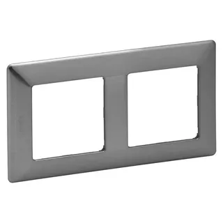 Legrand Abdeckrahmen 754152 Inoxgrau