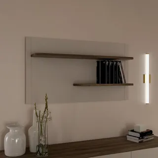 Forte Lacetti Wandregal 120 x 21,9 x 66 cm Beige