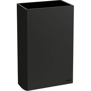 Delabie Abfallbehälter re-eckig W.-Mont. 20l Edst. matt schwarz