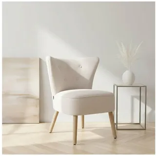 Home Affaire Ohrensessel JORIEL Strukturbezug 62 x 80,5 x 72 cm Creme