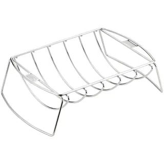 Weber Grillguthalter »Spare-Rib-Halter« Edelstahl Für bis zu 5 Rippchen, silberfarben