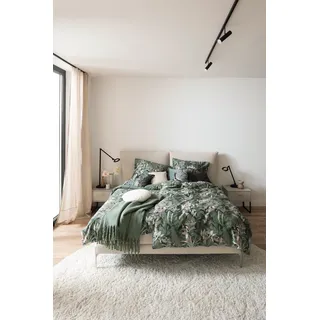 Schöner Wohnen SCHÖNER WOHNEN-Kollektion Bettwäsche Toucan 135 x 200 cm Satin Grün