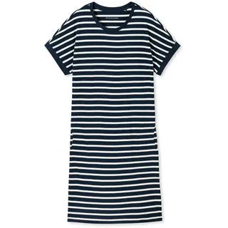 SCHIESSER Nachthemd Gestreift Blau/Weiß 3XL