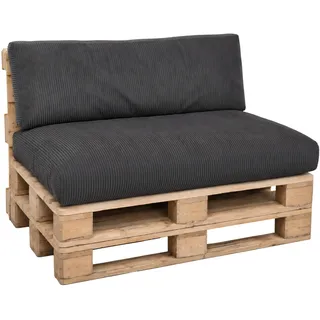 Cloud Pillow Palettenkissen 120 x 80 cm Europaletten Sitzkissen Outdoor | Cord Rückenkissen zum Garten, perfekte Kissen für Palettenmöbel, abnehmbarer Bezug mit OEKO-TEX