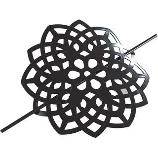 Douceur d'Intérieur Raffhalter Brosche (0) 17 cm Metall lackiert Rosae Schwarz