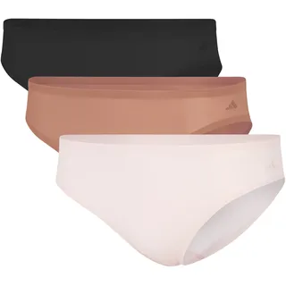 adidas Sportswear Bikinislip "Sport Active Light Flex-Packaged Panties" 3er Pack, elastisch, Single Jersey-Qulität, weich, bequem, 900, schwarz, beige, braun