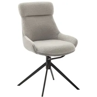 MCA Furniture Esszimmerstuhl PELION Polyester grau 2er Set