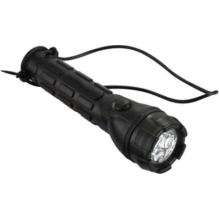 Electraline 58041 Lumina Notfall Taschenlampe 20 Lumen Ergonomische Schockresistent IP44-batterie enthalten, Klein, Schwarz