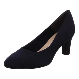 TAMARIS Pumps Synthetik Blockabsatz Blau 36