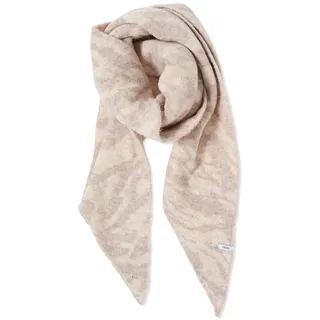 CECIL Damen 5706423 Dreieckstuch mit Zebramuster, Desert beige Melange, Regular