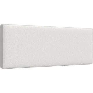 Homcom Kopfteil Polyester Eukalyptusholz Cremeweiß , Textil , 10x60x160 cm , Bett-Kopfteile