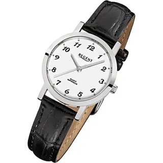 Regent Damenuhr mit Lederarmband F-514 - Schwarz