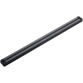 Metaltex 258198 Magnetika Magnetischer Messerhalter mit zwei magnetischen Werkzeugleisten, Wandbefestigungen im Lieferumfang enthalten, silberfarben, Schwarz