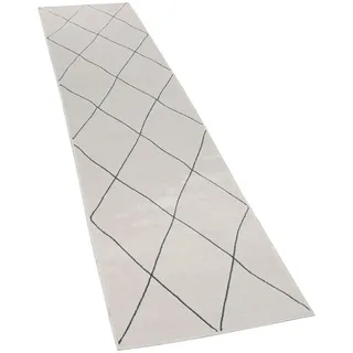 Paco Home Kurzflorteppich 60/100 cm Haral 787 , Weiß , Textil , Rechteckig , 60x100 cm , strapazierfähig, für Fußbodenheizung geeignet , Teppiche und Böden, Teppiche