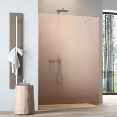 maw by GEO Walk-in-Dusche »flex A-W001CBR«, Crash-Glas Bronze, braun