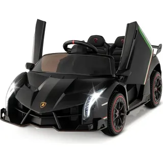 Costway Lamborghini Elektroauto schwarz (Schwarz)