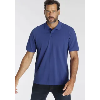 Man's World Poloshirt, Kurzarm, lockere Passform, unifarben Man's World royalblau 68/70 (4XL)