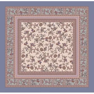 Bassetti Tischdecke Genova 41 aus 100% Baumwolle in der Farbe Beige, Maße: 170cm x 170cm, 9324149