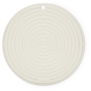 Le Creuset Runder Topflappen aus Silikon, ⌀ 20 cm, Meringue, 42404207160000