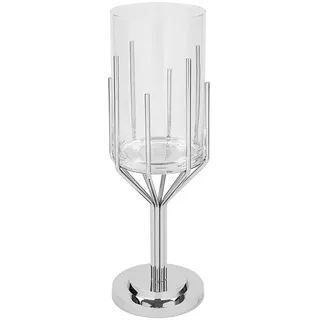 Fink Windlicht LUXOR 49,5 cm Silberfarben