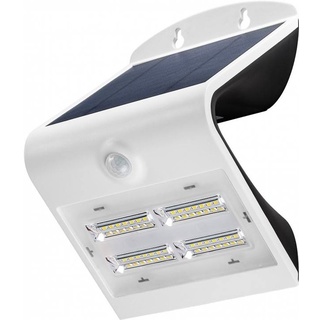 LED Solar-Wandleuchte mit Bewegungsmelder, 3,2W mit Lithium-Ionen Akku 18650